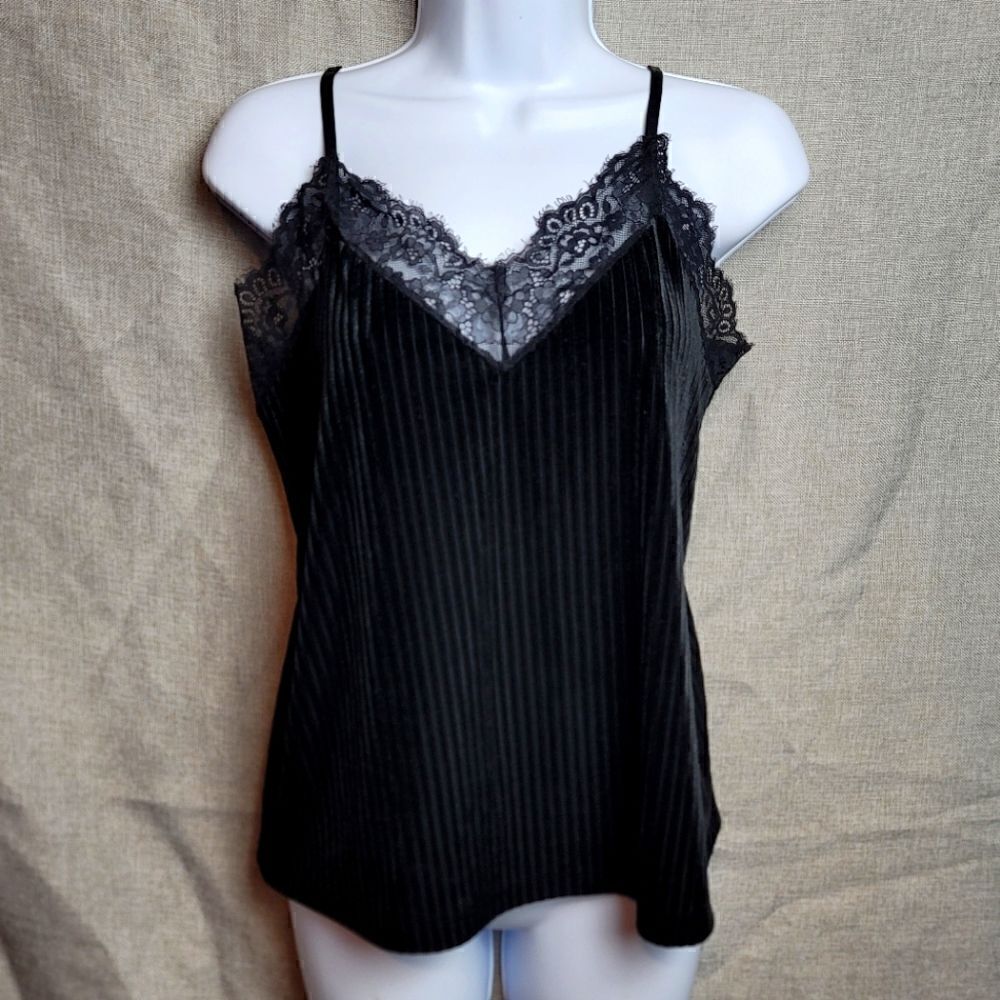 HUNKEMOLLER Velvet And Lace Cami